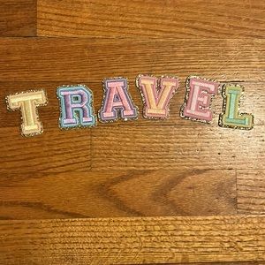 Stoney Clover X letter patches- Travel